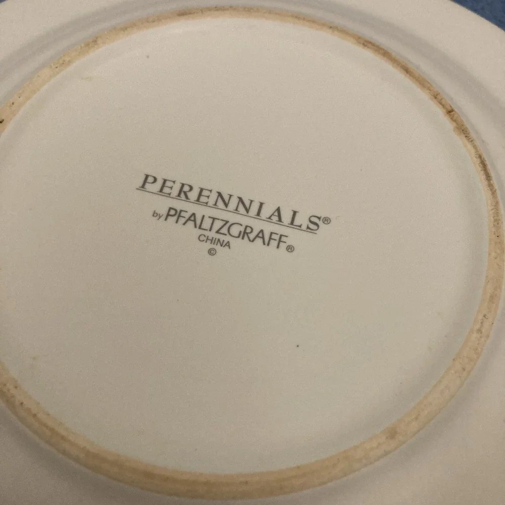 Perennials by Pfaltzgraff Ivory Multi Flower Garden 8